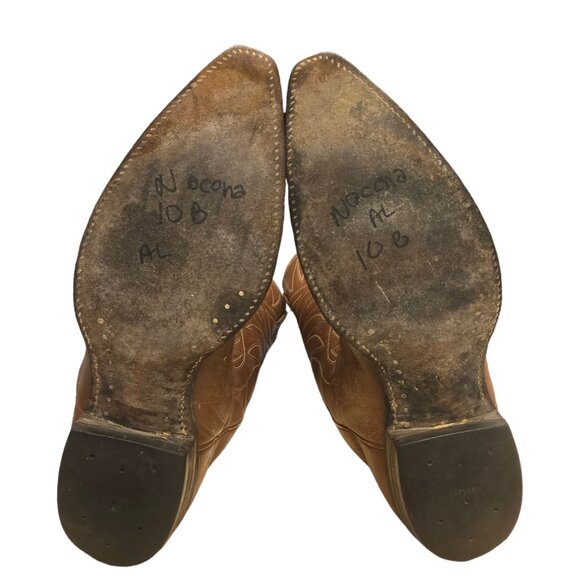 Vintage Nocona Cowboy Boots Mens 10 B 10.5 Narrow Country Western Rockabilly - Picture 8 of 16
